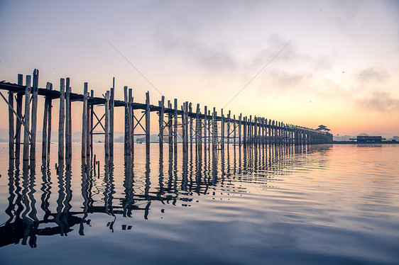 缅甸乌本桥图片