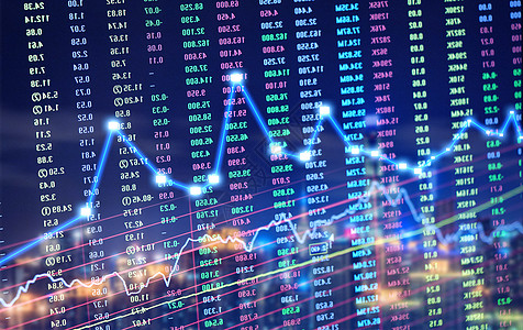 操控股市经济数据分析设计图片