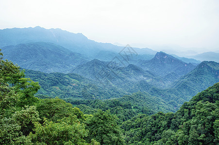 四川青城山绿色云彩素材高清图片