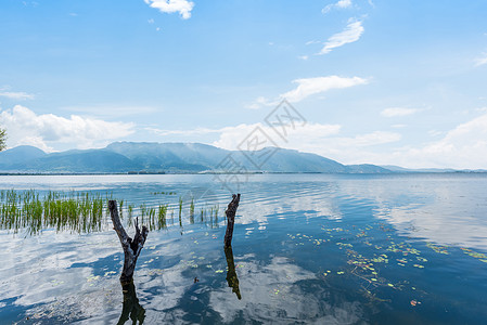 云南大理洱海风景洱海背景