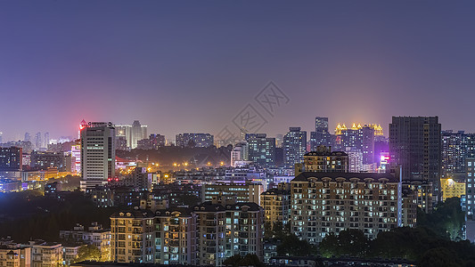 武汉城市建筑风光夜景背景图片