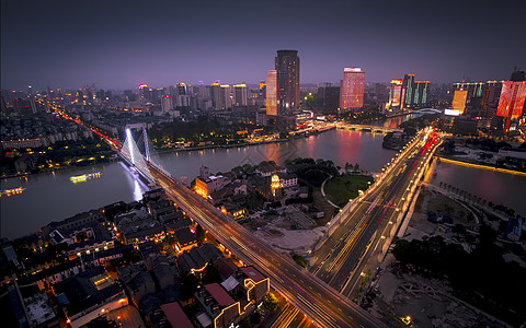 夜景车辆城市夜景背景