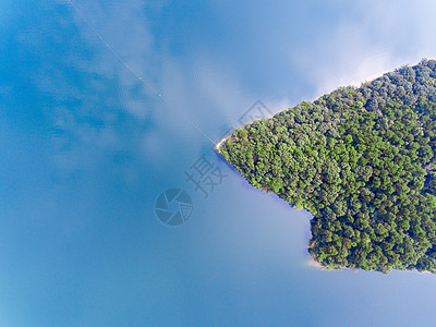 航拍千岛湖俯瞰岛屿高清图片