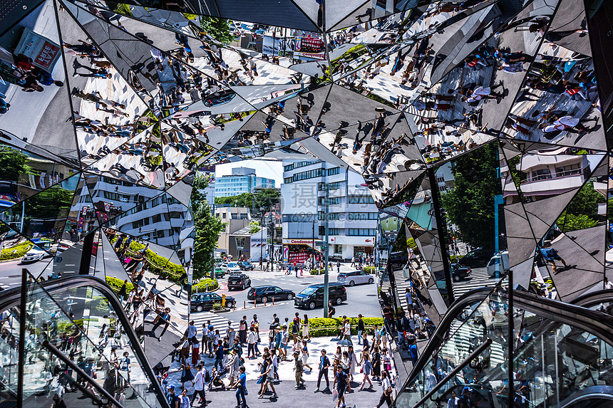 日本东京表参道街景高清图片下载 正版图片 摄图网