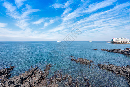 韩国济州岛龙头岩海滨图片