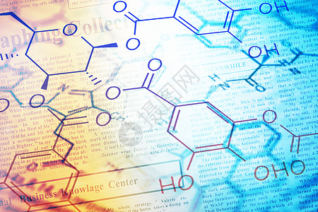 科学配方与分子背景图片