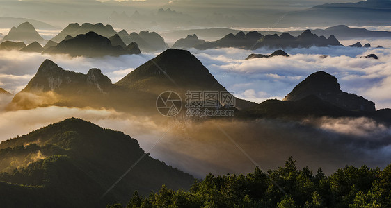 尧山晨光图片