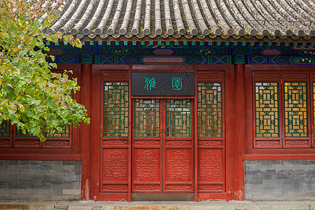 北京古建筑中国风楼宇门高清图片