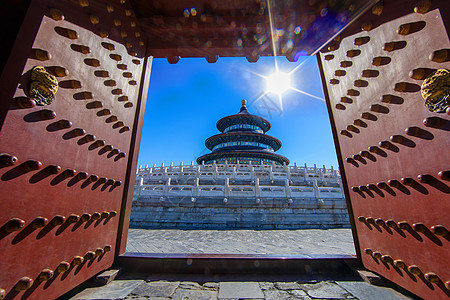 天坛之祈年殿北京地标建筑天坛背景