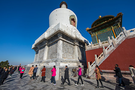 北京地标北海公园高清图片