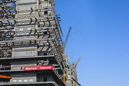 现代建筑施工高楼建筑施工背景