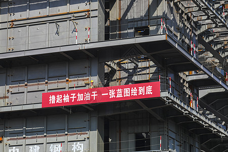 现代建筑施工高楼建筑施工背景