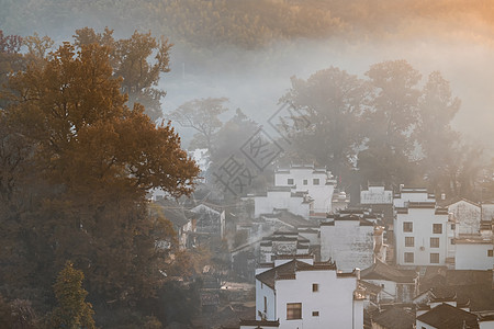 秋天婺源石城秋天图片