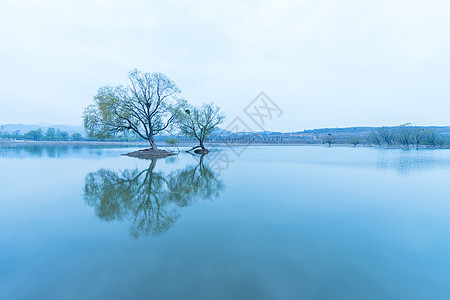 水墨山水云雾风光背景图片