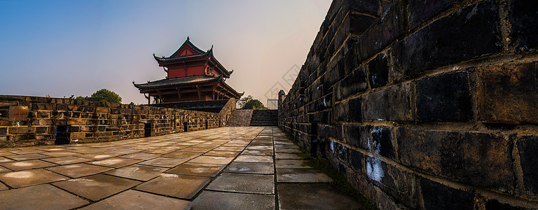武昌起义门城楼古老门高清图片