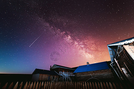 北方银河夜景图片