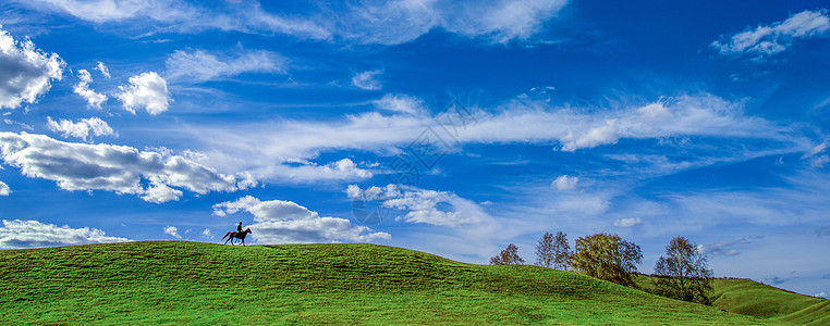 骑行图片草原风景背景