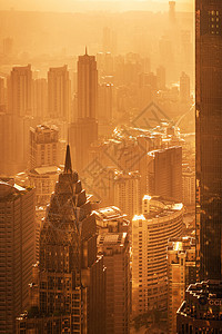 城市风光 夕阳背景图片
