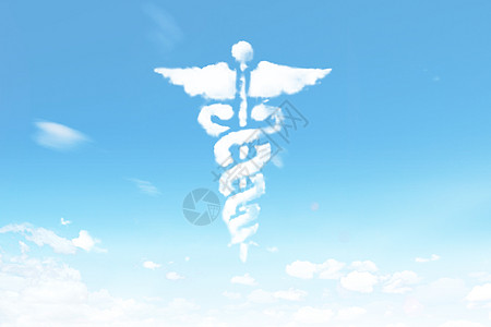 云形状蛇杖医学符号图片