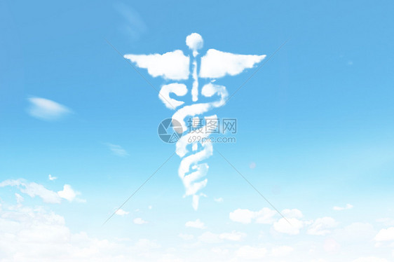 云形状蛇杖医学符号图片