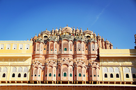 高筋粉印度斋普尔的风之宫殿背景