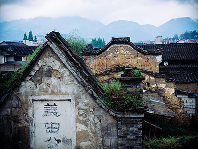 中国古典传统建筑特写图片