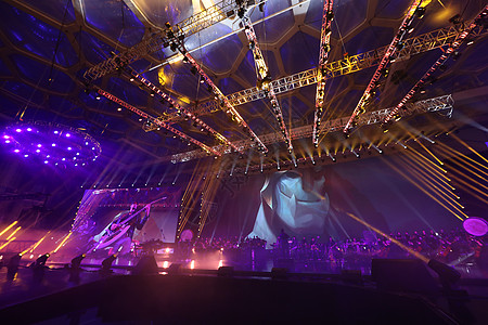 剧场照明英雄联盟水立方音乐节舞台现场灯光背景