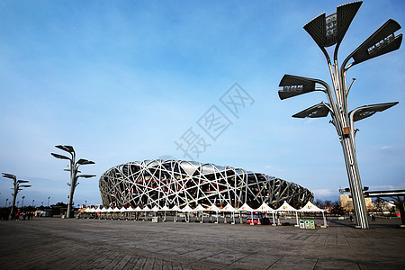 北京鸟巢体育馆背景图片