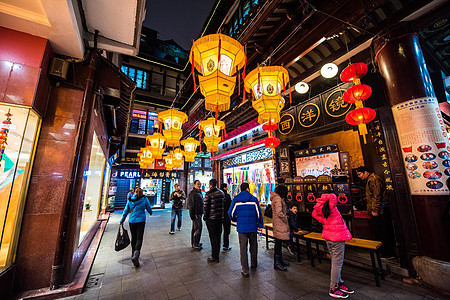 上海城隍庙豫园元宵灯会西洋镜图片