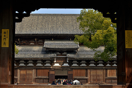 日本景点日本京都千年古寺庙背景