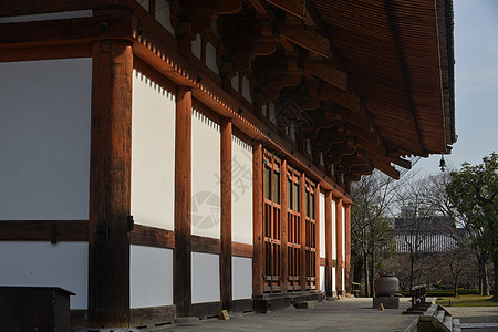 日本景点日本京都千年古寺庙背景
