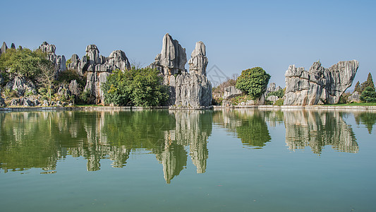 石林风光云南昆明石林背景