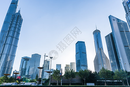 上海浦东城市高楼背景图片