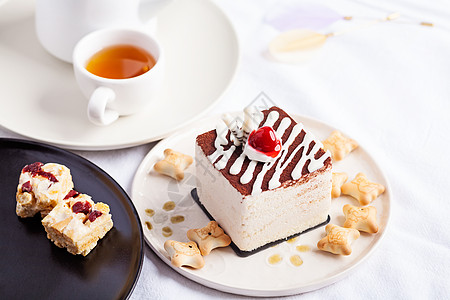 休闲蛋糕甜点下午茶背景图片