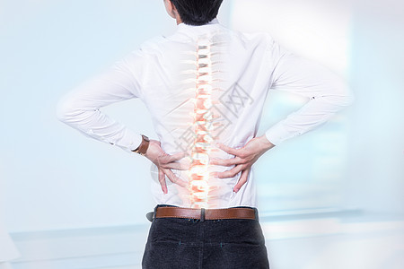 脊椎腰部疼痛图片