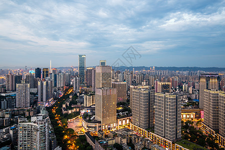 重庆城市日落傍晚风光背景图片
