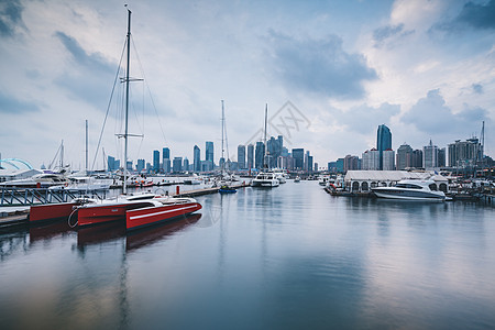 海港帆船青岛奥林匹克帆船中心背景