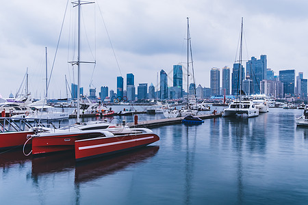 海港帆船青岛奥林匹克帆船中心背景