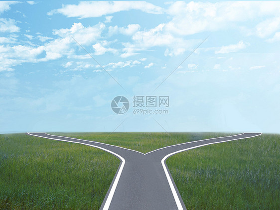 蓝天公路背景图片