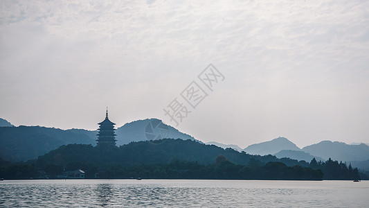 西湖雷峰塔背景图片