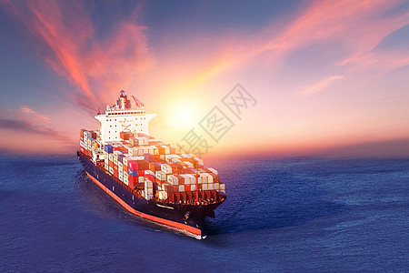 巴塞罗那港海上物流运输设计图片