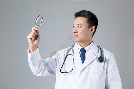 医生用放大镜背景图片