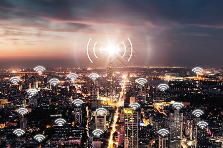 城市网络wifi热点信号图片