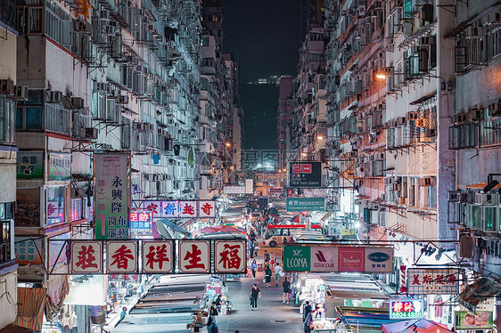 香港城市夜景图片