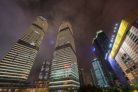 夜上海建筑背景图片