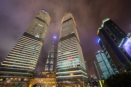 老夜上海夜上海建筑背景