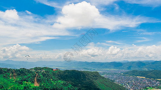 尼泊尔风景尼泊尔博卡拉自然风光背景