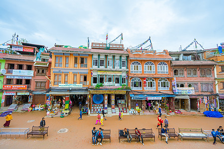 尼泊尔加德满都寺庙背景