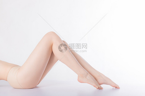 美容形体腿部特写图片