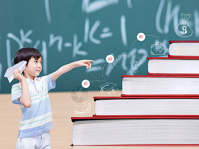 知识的阶梯背景图片